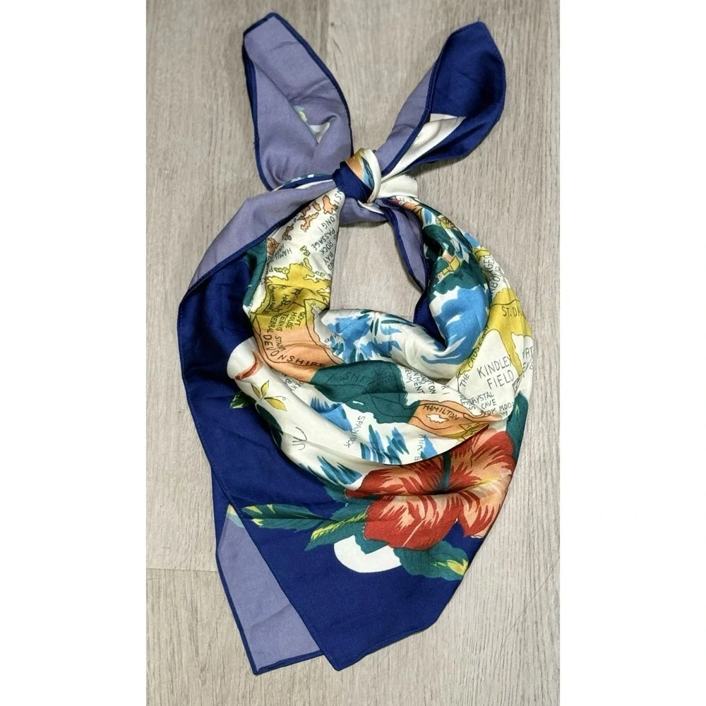 Anthropologie 2-Pack Nautical Hair Scarves Hair Wrap L Women's Multifunctional